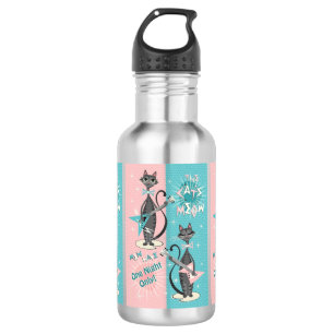 The Cat's Meow / Mew Wave Night ©studioxtine 532 Ml Water Bottle