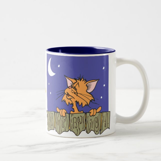 The Cats Meow Two-Tone Coffee Mug (Right)