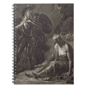 The Cave of Despair, from Spenser, engraved by Val Spiral Notebook