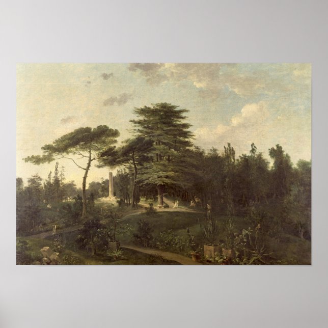 The Cedar of Lebanon in the Jardin des Plantes Poster (Front)