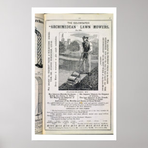 The Celebrated 'Archimedean' Lawn Mowers, from the Poster