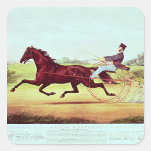 The Celebrated Horse, George M. Patchen Square Sticker