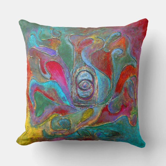 ”The Celest Guardian from Unseen” by Paul Buică Cushion (Front)