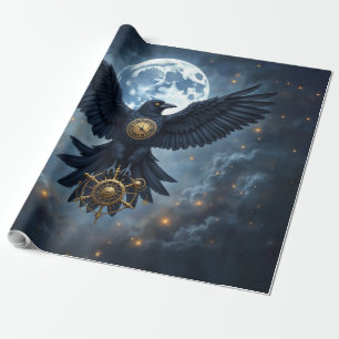 The Celestial Crow.  Wrapping Paper