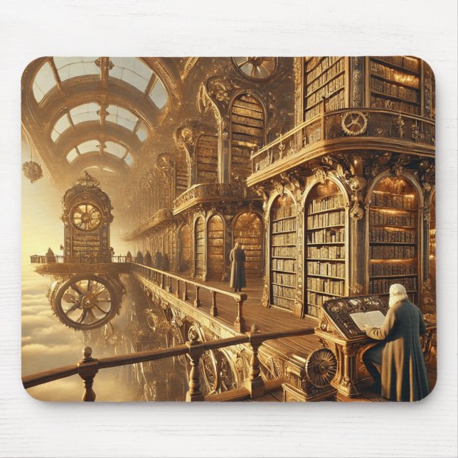 The Celestial Library Mouse Pad (Front)