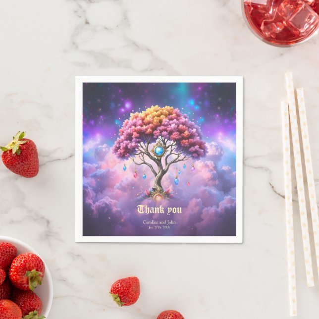 The Celestial Tree of Becoming. Napkin (Insitu)