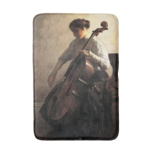 The Cellist (by Joseph DeCamp) Bath Mat