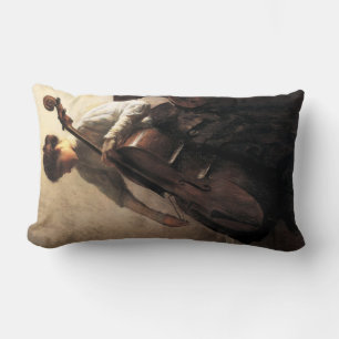 The Cellist (by Joseph DeCamp) Lumbar Cushion