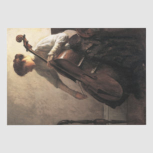 The Cellist (by Joseph DeCamp) Tissue Paper