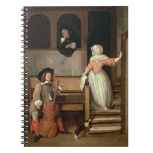 The Cello Player, c.1700 (oil on canvas) Notebook