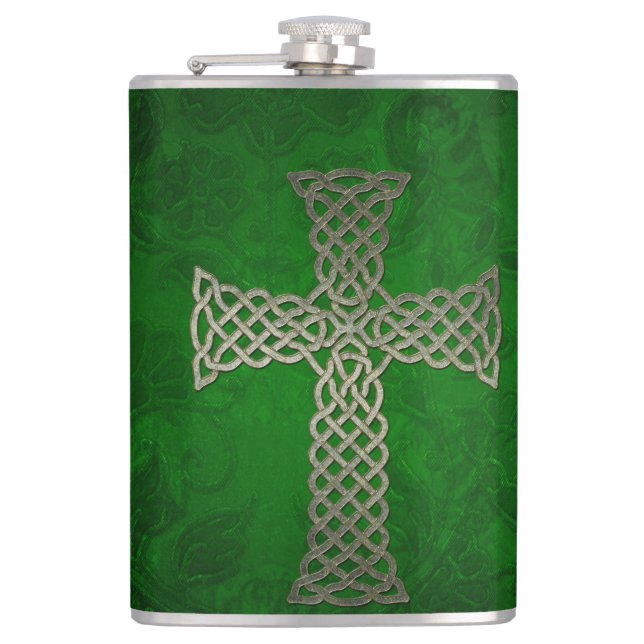 The celtic cross hip flask (Front)