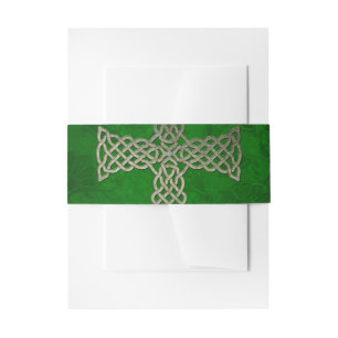 The celtic cross invitation belly band