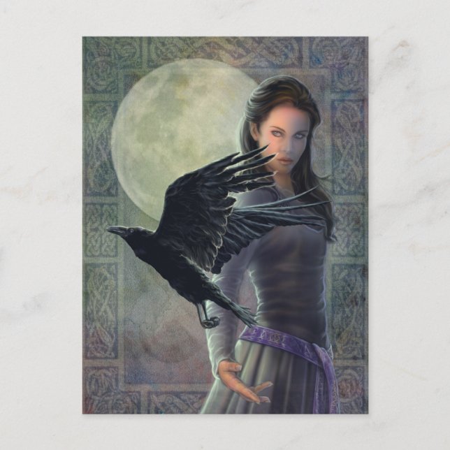 The Celtic Raven Postcard (Front)