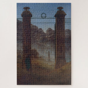 The Cemetery Entrance: A Friedrich Masterpiece Jigsaw Puzzle