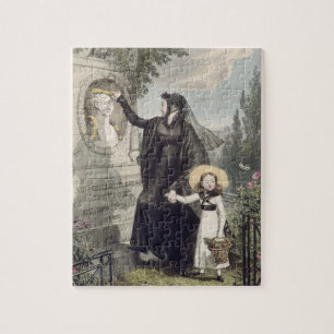The Cemetery of Pere Lachaise, printed by Charles Jigsaw Puzzle