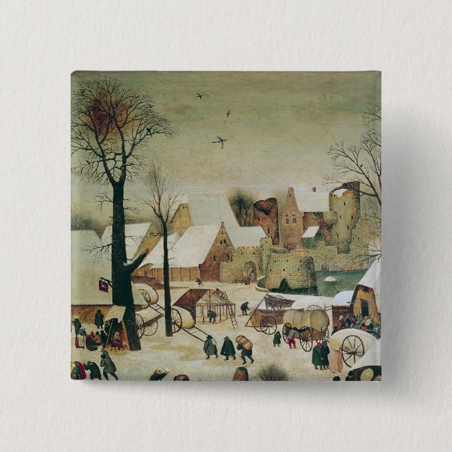 The Census at Bethlehem 15 Cm Square Badge (Front)