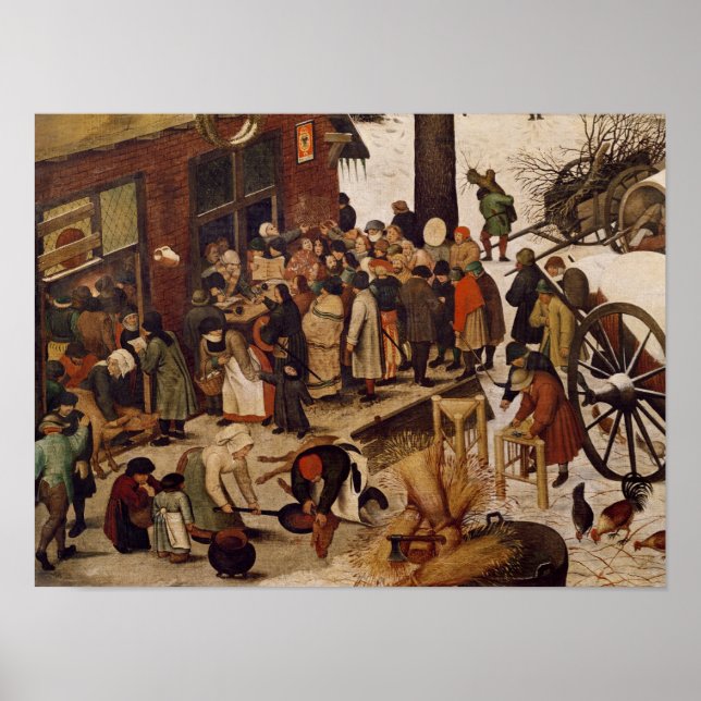 The Census at Bethlehem, detail of census office Poster (Front)