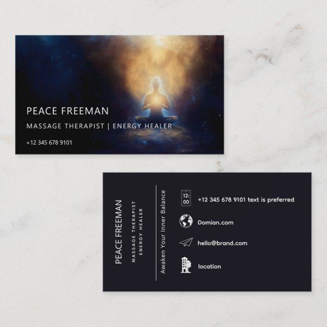 The Centre Within | Mindful Stillness Business Card (Front/Back)