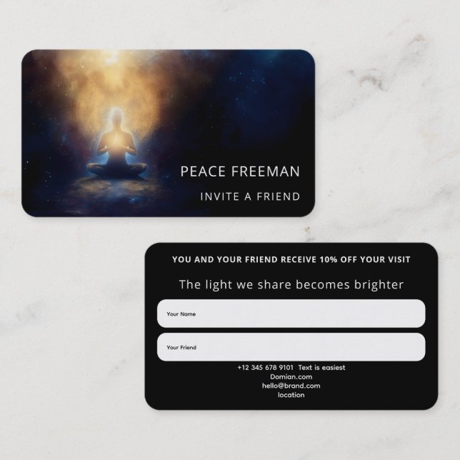The Centre Within | Mindful Stillness Business Card (Front/Back)