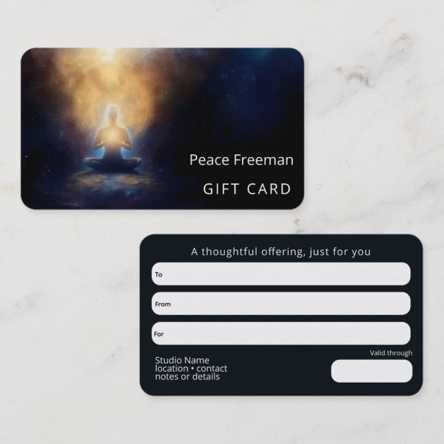 The Centre Within | Mindful Stillness Business Card (Front/Back)