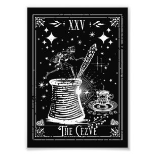 The Cezve Turkish Coffee Tarot Card Photo Print
