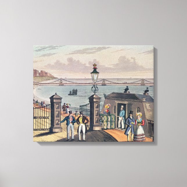 The Chain Pier on the front at Brighton Canvas Print (Front)