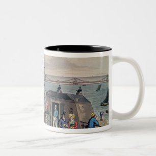 The Chain Pier on the front at Brighton Two-Tone Coffee Mug