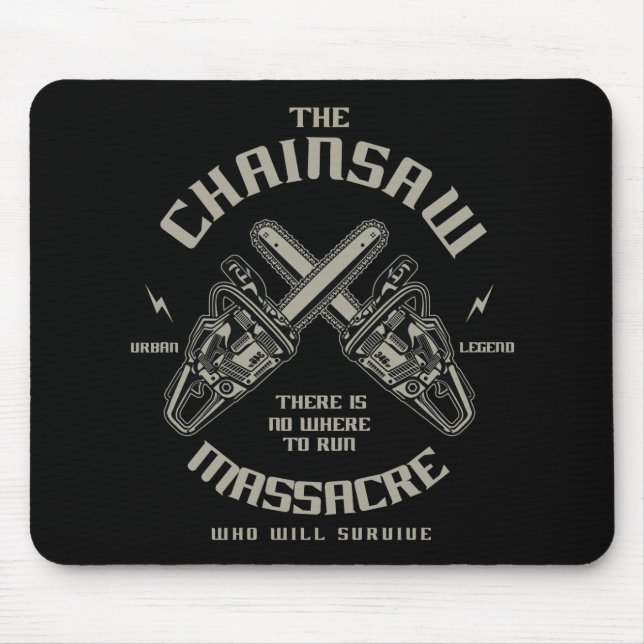 The Chainsaw Massacre who whill survive? Mouse Pad (Front)