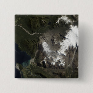 The Chait�n Volcano 15 Cm Square Badge