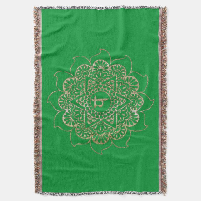 The Chakras Anahata - Blanket (Front Vertical)