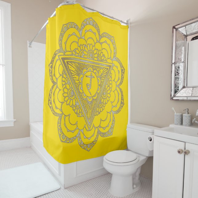 The Chakras Manipura - Shower Curtain (In Situ)