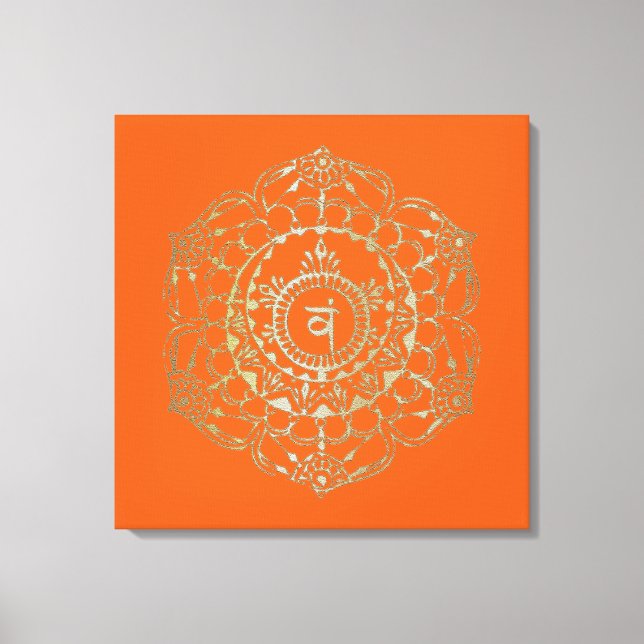 The Chakras Svadhistana - Wrapped Canvas (Front)
