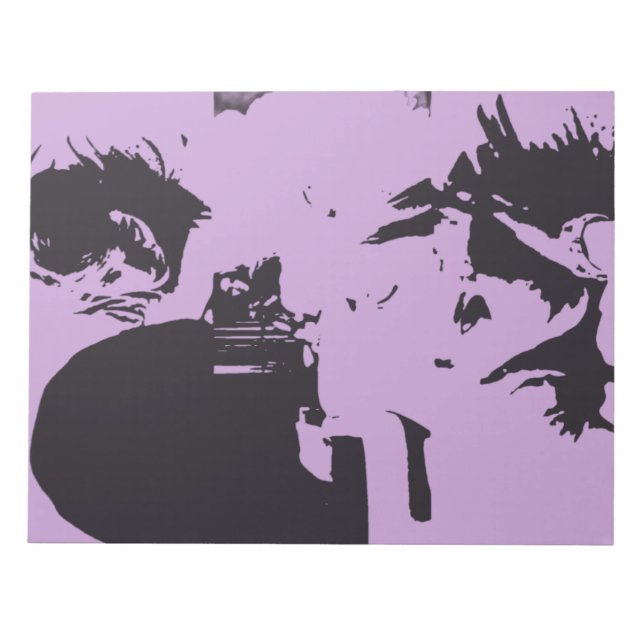  The Challengers Art and Tashi B+W (Mid Purple) Notepad (Front)