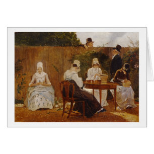 The Chalon Family in their London Town Garden, ear