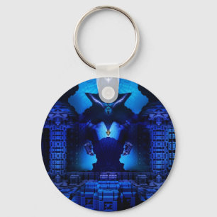 The Chamber Of Talidos Digital Art Key Ring