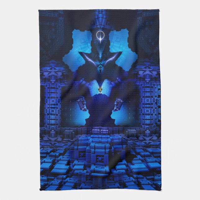 The Chamber Of Talidos Digital Art Tea Towel (Vertical)