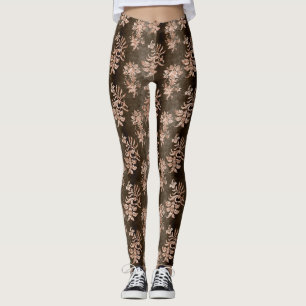 The Champagne Velvet  Series Design 3  Leggings