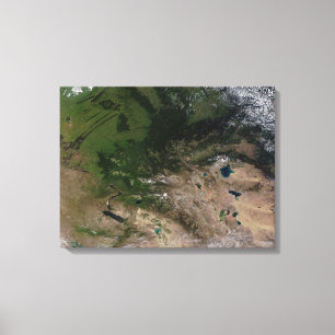 The change in vegetation canvas print