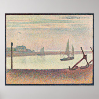 The Channel at Gravelines Evening Poster