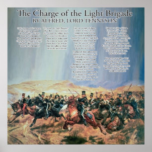 The Charge of the Light Brigade Poem Alfred Lord T Poster