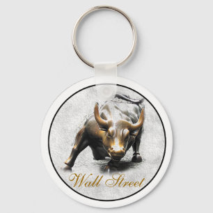 'The Charging Bull' - New York- Wall Street Keycha Key Ring