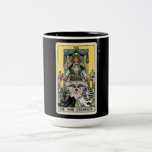 The Chariot Tarot Two-Tone Coffee Mug