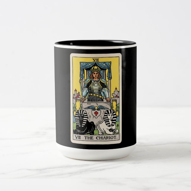 The Chariot Tarot Two-Tone Coffee Mug (Center)