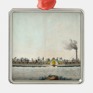 The Charles-Philippe, the first steamboat Metal Tree Decoration