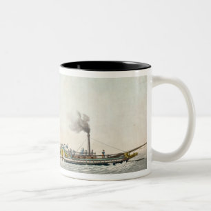 The Charles-Philippe, the first steamboat Two-Tone Coffee Mug