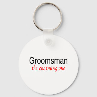 The Charming Groomsman Key Ring