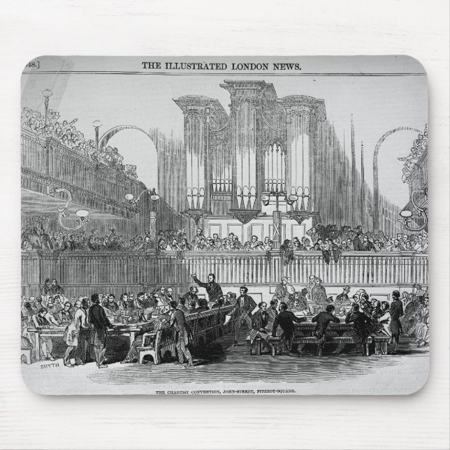 The Chartist Convention at Fitzroy Square Mouse Pad (Front)