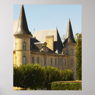 The Chateau Baron Pichon Longueville in Poster