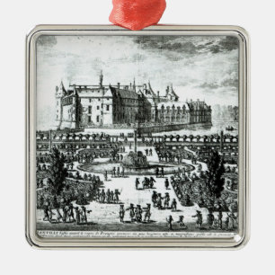 The Chateau de Chantilly and the gardens designed Metal Tree Decoration