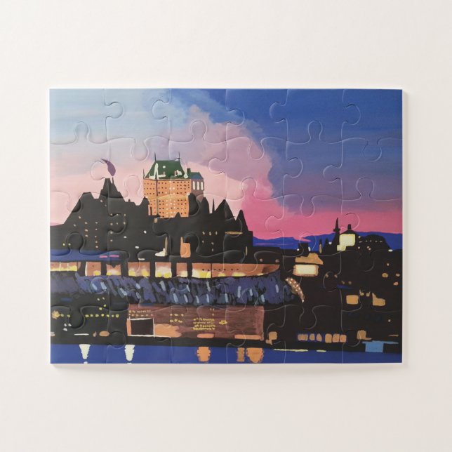 The Château Frontenac hotel Jigsaw Puzzle (Horizontal)